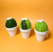 Crocheted Cactus in pot - mini
